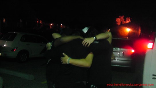 The boys pre-show in NM.