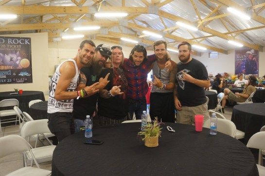 Ryan, Charlie, the Hellion,  David, Adam, and Gabe post interview- photo by Mrs. Hellion